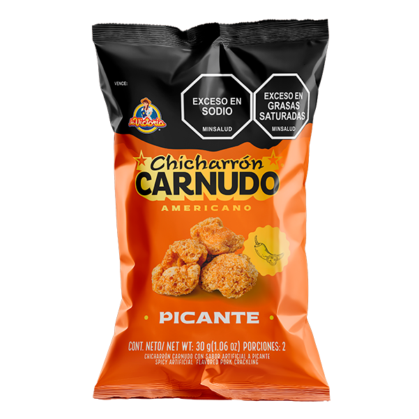 Chicharrón Carnudo Picante x 30g